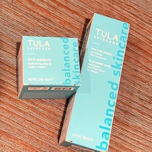 Tula Skincare Hydrating Cream and Cleanser Set - Teal